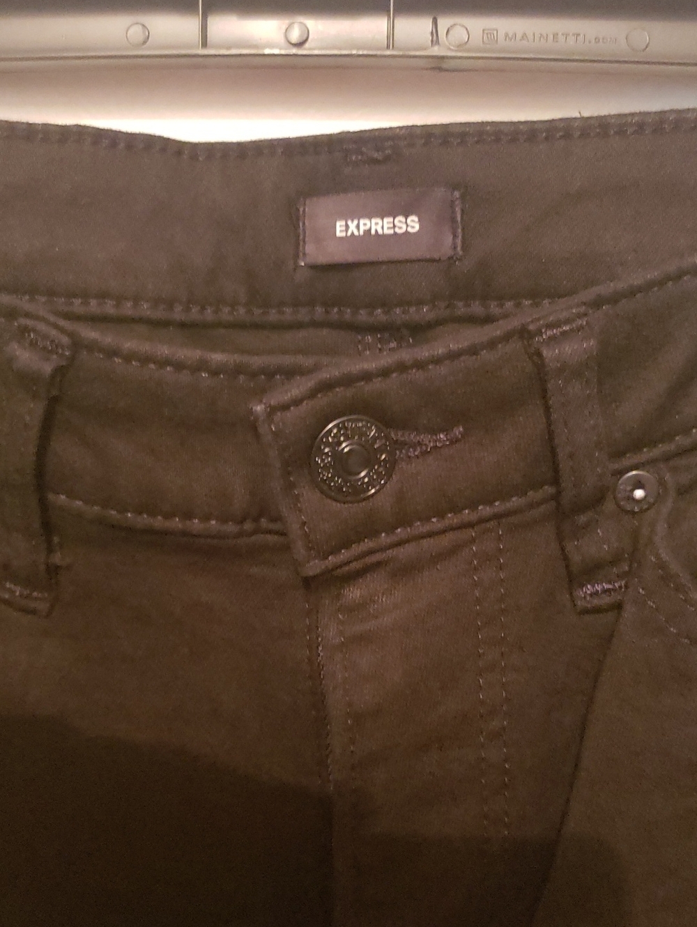 Express Black Straight Jeans